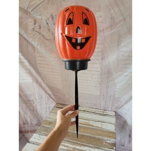 Pumpkin blow mold cover pathway Halloween decor light up